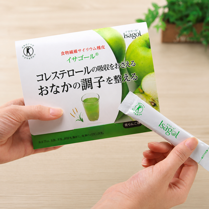 【特定保健用食品】イサゴール・青りんご味 14スティック